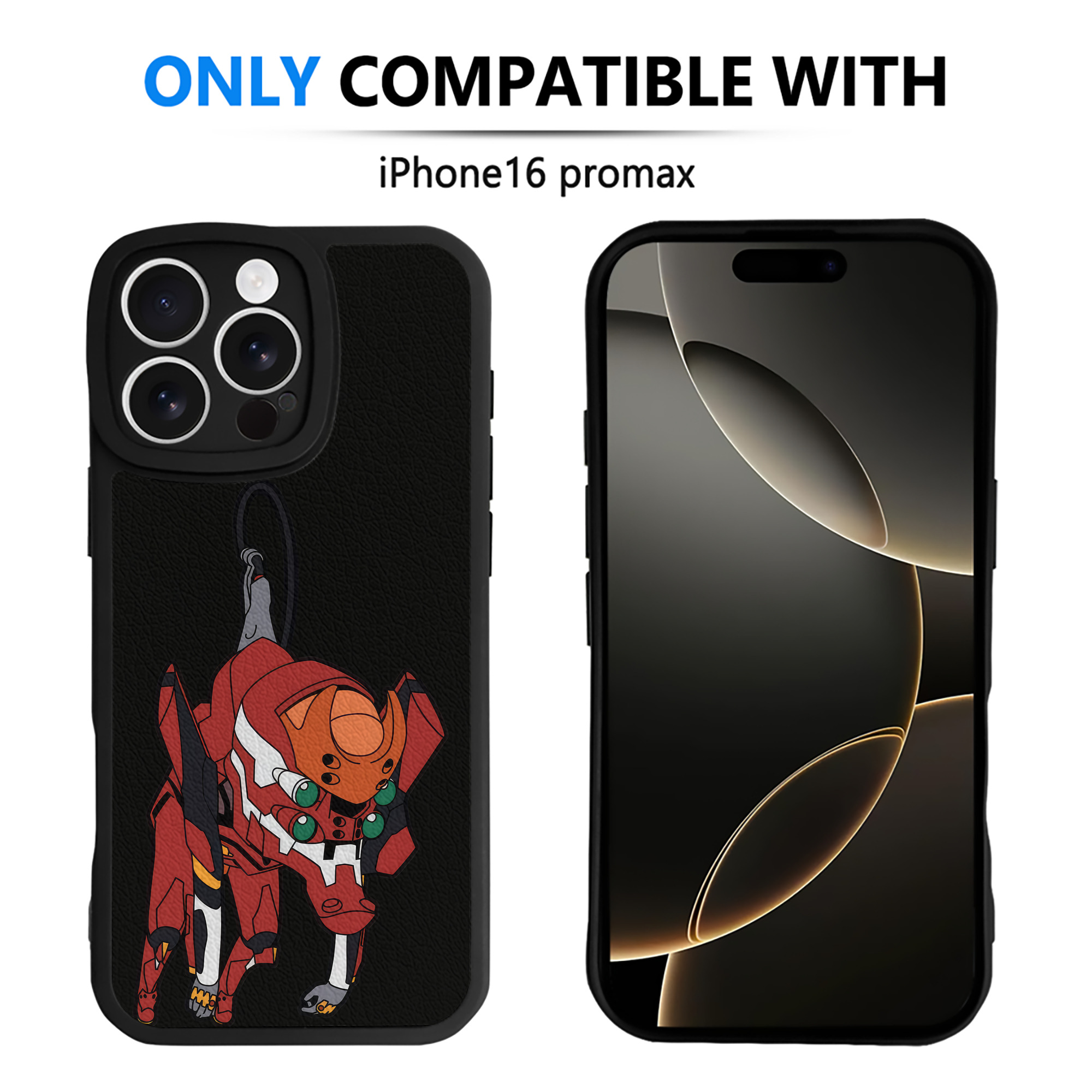 （画像用） EVA 新世紀エヴァンゲリオン 【iPhone 16シリーズ対応】シリコンスマホケース（レザー調） 材質：シリコン